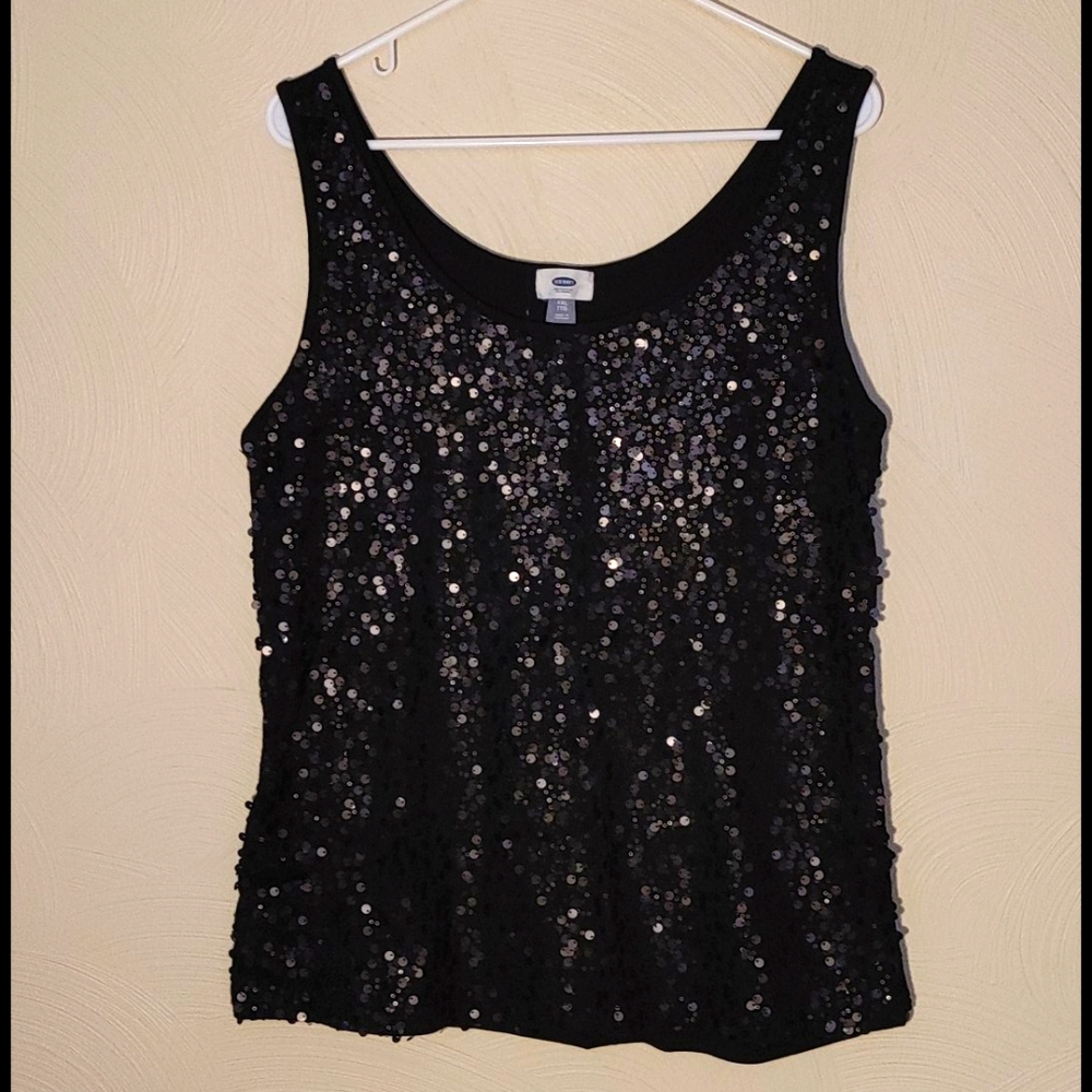 Black Sequin Tank